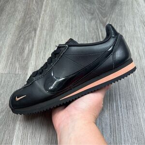 Nike Classic Cortez Black‎ Rose Gold 905614-010 Shoes Sneakers Women's Size 7.5